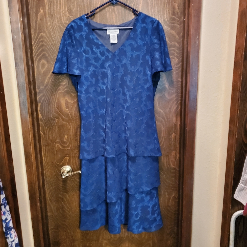 Blue, mother of the bride dress